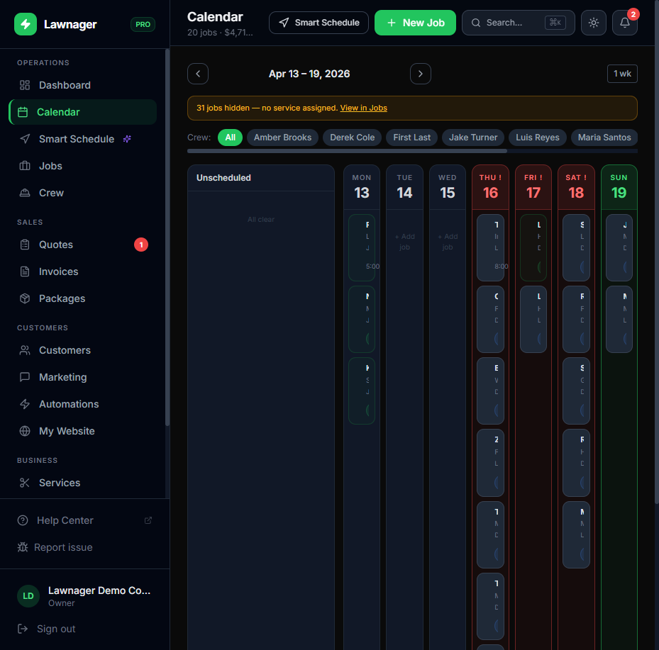 Calendar View